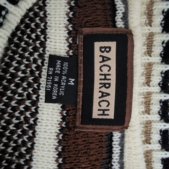 VTG Coogi Style 3-D Knit Bachrach Oversized Sweater Multicolor Textured Sz M - Picture 6 of 8